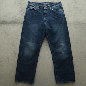 Cremieux Jeans Mens Size 35x30 Blue Relaxed Straight 100% Cotton Denim Pants